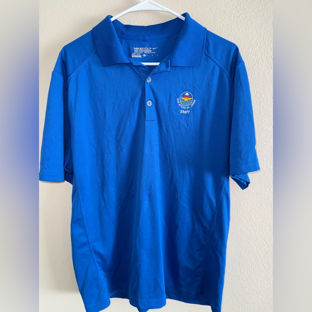 Nike Dri Fit Golf Tour Performance‎ NAF ATSUGI GC, JAPAN Staff Polo Shirt Large